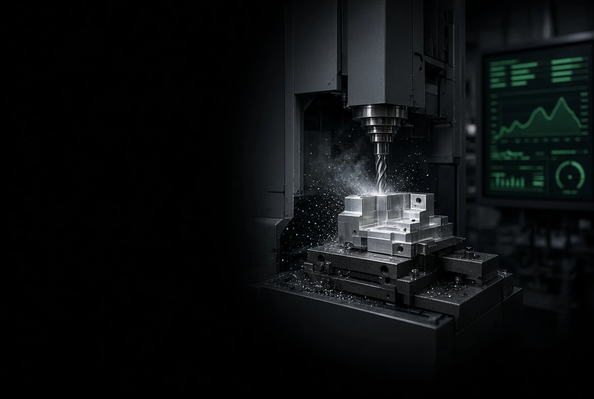 CNC machining on the shop floor